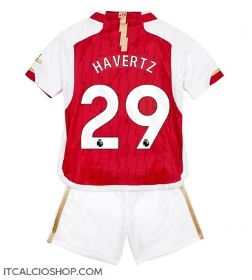 Arsenal Kai Havertz #29 Prima Maglia Bambino 2023-24 Manica Corta (+ Pantaloni corti)